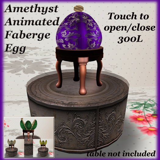 PDN: AMETHYST ANIMATED FABERGE EGG