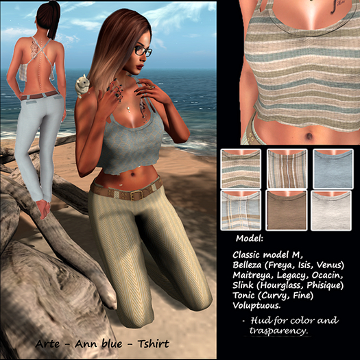 Arte - Ann Blue - Tshirt  Fatpack