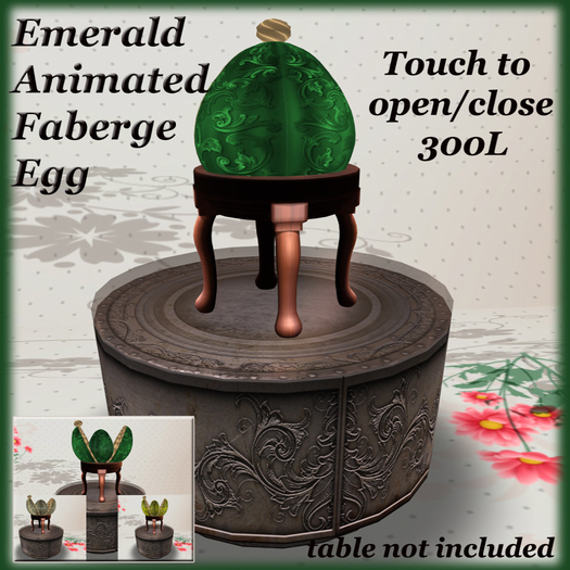 PDN: EMERALD ANIMATED FABERGE EGG