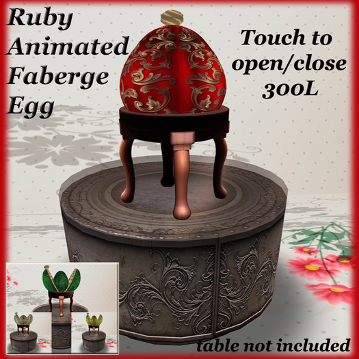 PDN: RUBY ANIMATED FABERGE EGG