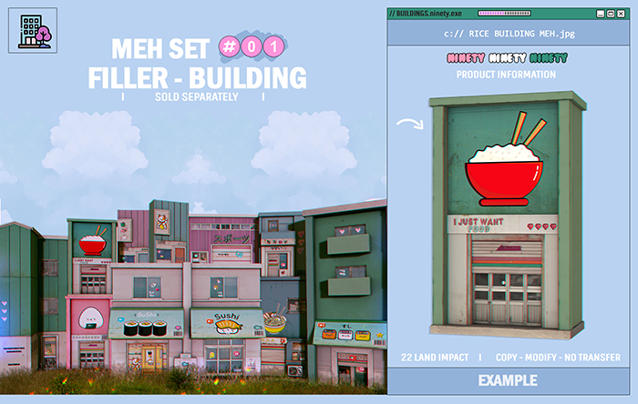 ninety - Rice Filler- Building [ Meh ] # 01