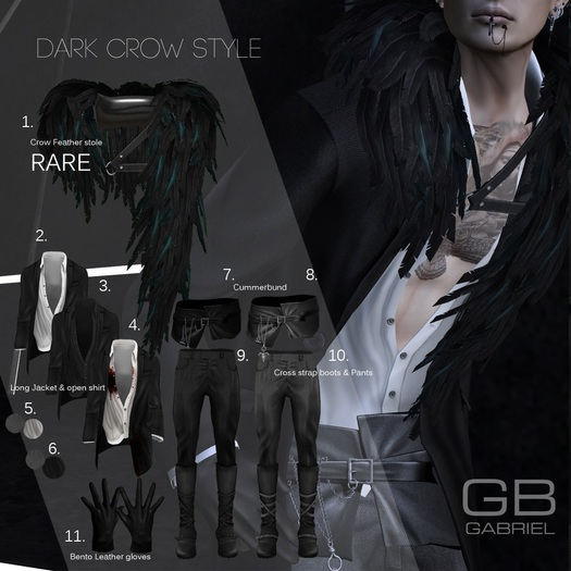 ::GB:: Long Jacket & open shirt (G+B) TMP & Pants
