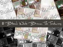 FULL PERM 8 Black White Brown Tile Textures