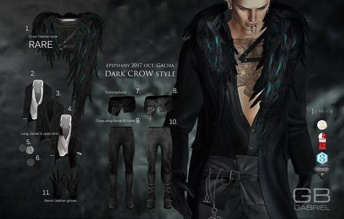 ::GB:: Long Jacket & open shirt (B+blood) TMP & Pants