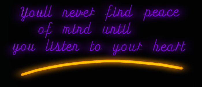 Find Peace neon sign