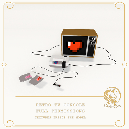 Full Perm Retro TV Console