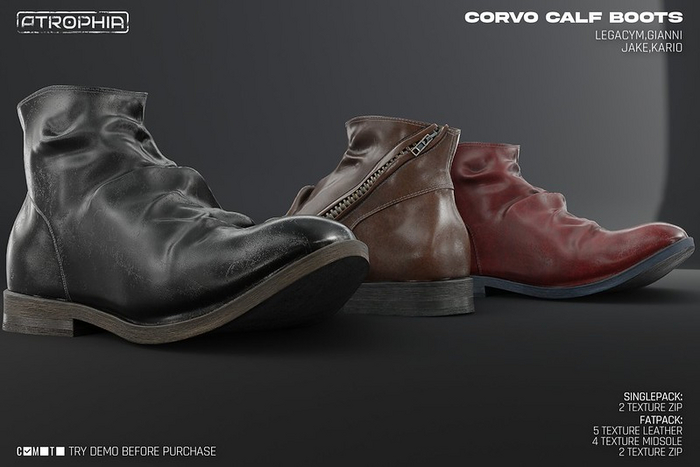 [A] Corvo Calf Boots Fatpack