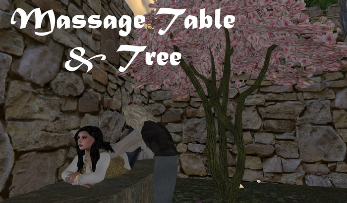 Stone Massage Table with Cherry Tree