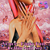 Yonce - Pinky Fun - Coffin Nail Set
