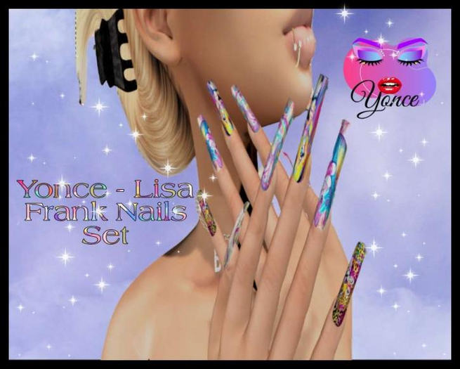 Yonce - Lisa Frank Nails