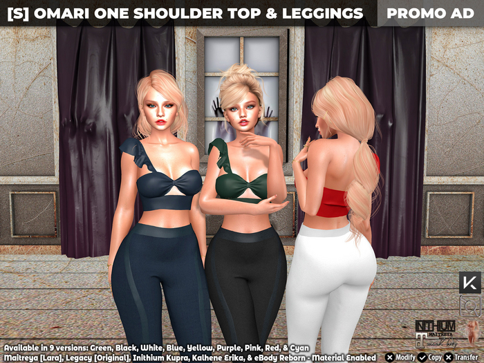[S] Omari One Shoulder Top & Leggings Demo