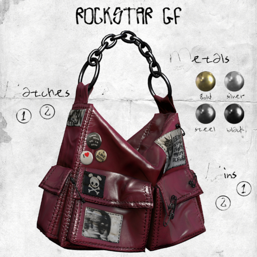 +WORN+ Rockstar Gf PLEATHER ROSE