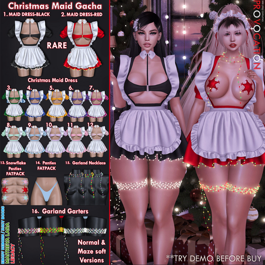 [Provocation] Christmas maid-Fatpack