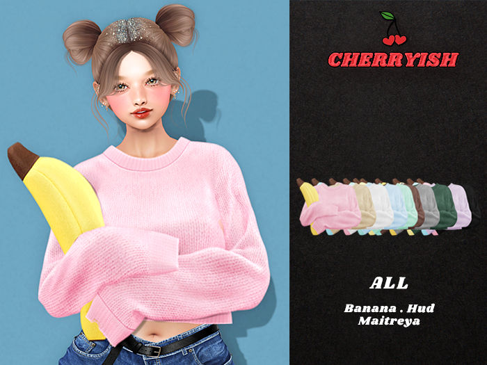 ::CHERRYISH:: Pony Knit Top - All(Fatpack)