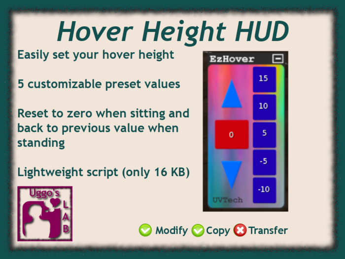 EzHover Height HUD 1.1