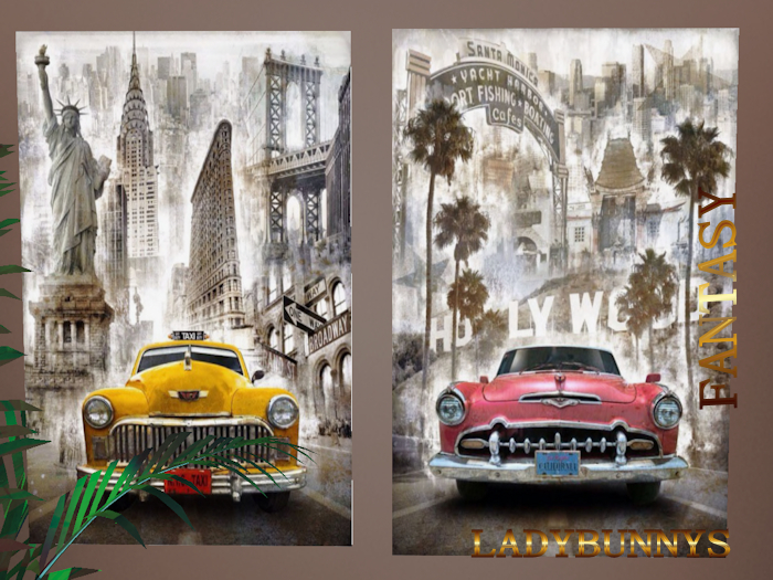 Wall Decor-Antique Car Art Poster-full perm textures