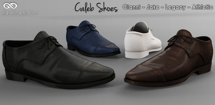 Caleb Male Formal Shoes- Fatpack Colors - Signature Gianni, Belleza Jake , Legacy, Athletic - FashionNatic