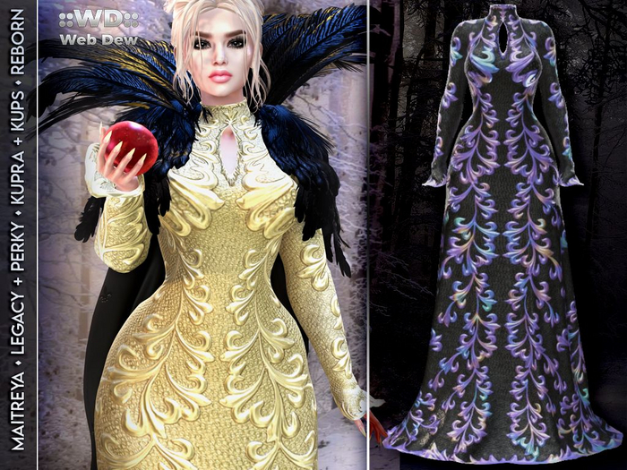 ::WD:: Dress Ravenna - Black-Unicorn