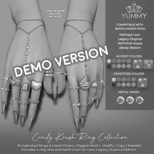 (Yummy) Candy Krush Ring Collection DEMO