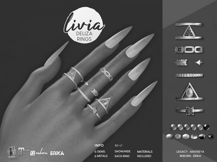 LIVIA Deliza Bento Rings DEMOS