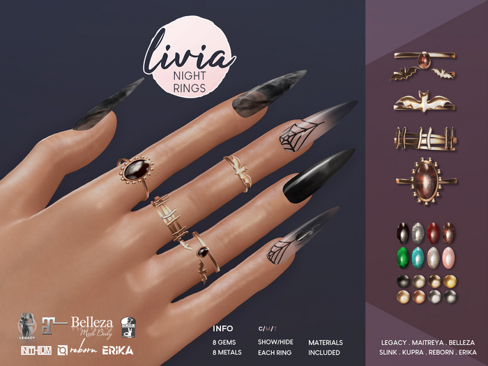 LIVIA Night Bento Rings