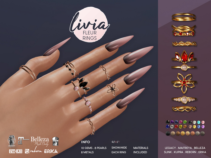 LIVIA Fleur Bento Rings