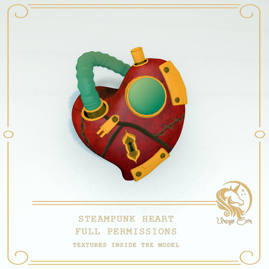 Full Perm Steampunk Heart