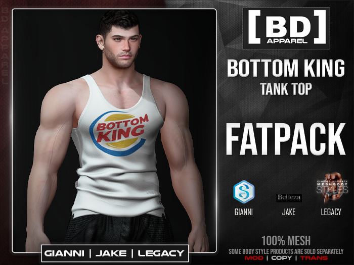 [BD] Bottom King Tank Top FATPACK