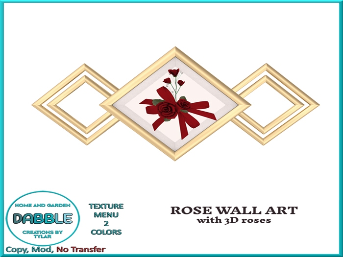DB ROSE WALL ART  add me
