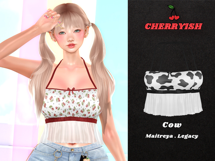 ::CHERRYISH:: Giselle Top - Cow