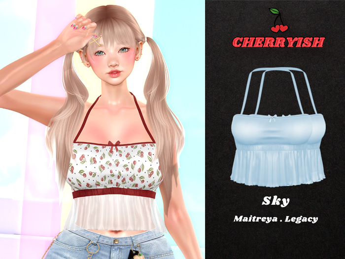 ::CHERRYISH:: Giselle Top - Sky