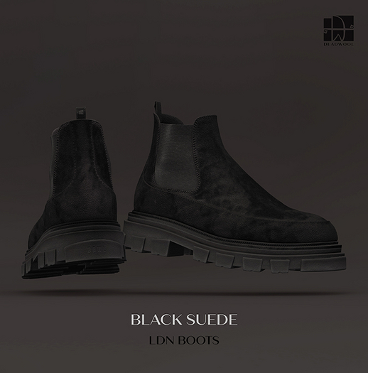 [Deadwool] LDN boots - black suede