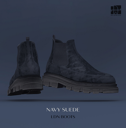 [Deadwool] LDN boots - navy suede