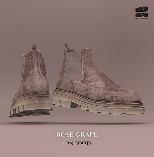 [Deadwool] LDN boots - rose grape