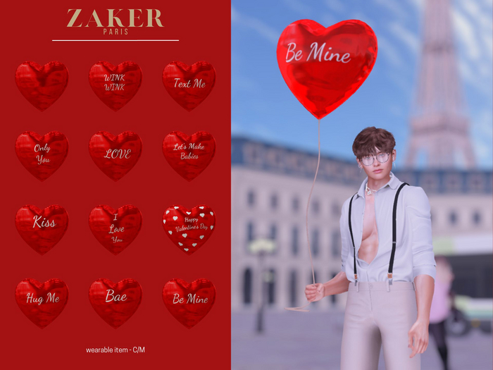ZAKER : Heart Balloon FATPACK