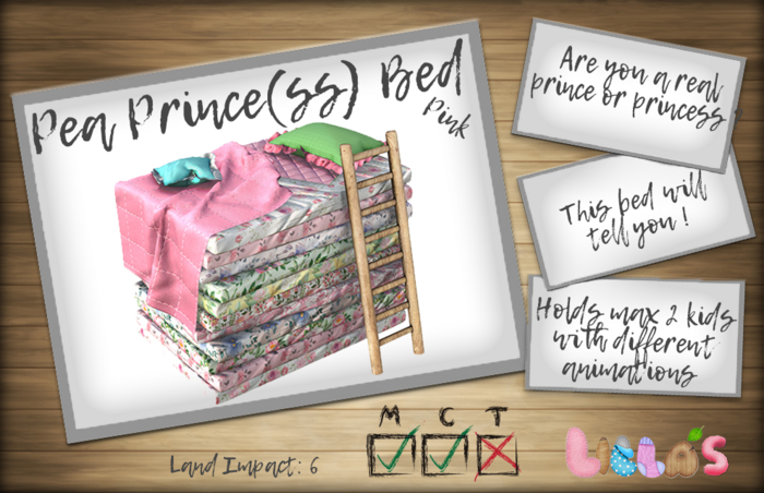Lilla's Pea Prince(ss) bed Pink *Boxed*