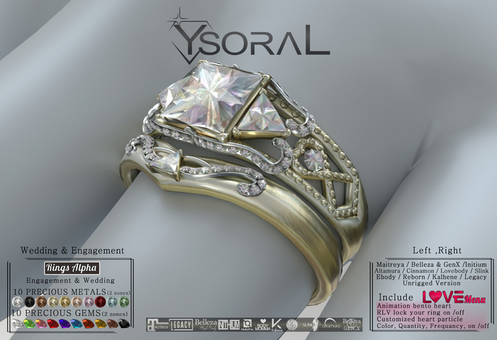 Second Life Marketplace - ~~ Ysoral ~~ .:Luxe Engagement