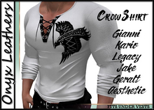 Crow Shirt with Laces