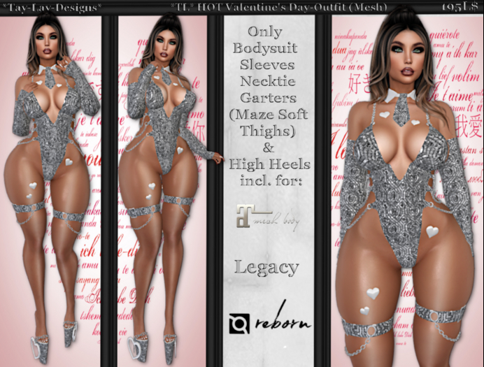 *Tay-Lay-Designs* HOT Valentine's Day-Outfit (Mesh)