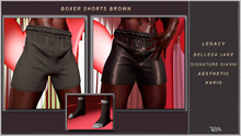 R2A-BOXER SHORTS BROWN