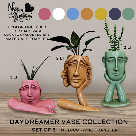 (NO) Daydreamer Vase - Collection of 3
