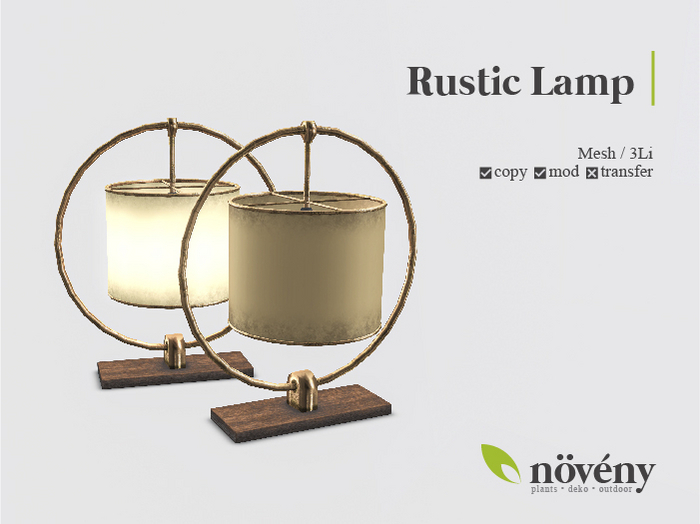 Noveny - Rustic Lamp - Rezz