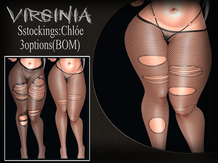 :::VIRGINIA:::Sstockings:Chloe 3options(BOM)