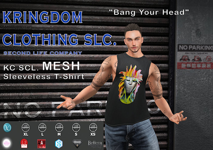 KC SLC. "Bang Your Head" Tank Top