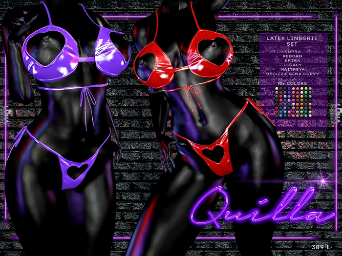 Quilla Hearts Latex,Valntines Day Lingerie,Panty Bra Set. 70+ colors,Lingerie,LIngerie,Lingerie,Lingerie,LIngerie,Linger