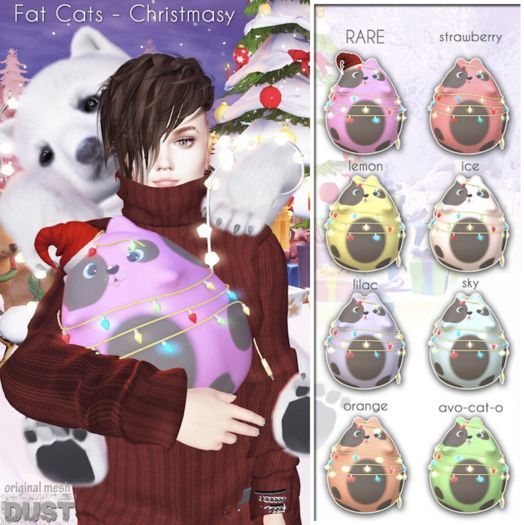 1 DUST: Fat Cat Christmasy RARE [A]