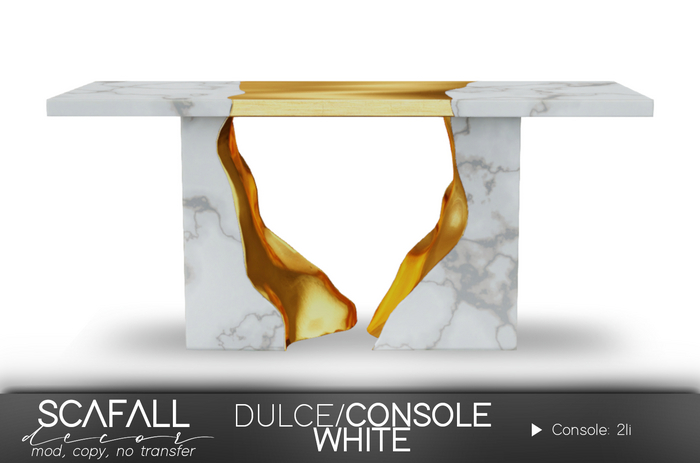 - Scafall - Dulce / Console White Marble
