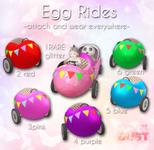 1 DUST: Egg Ride - Glitter RARE  [attach]