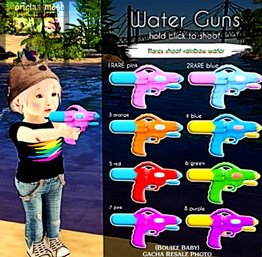 1 DUST: Water Gun Pink RARE