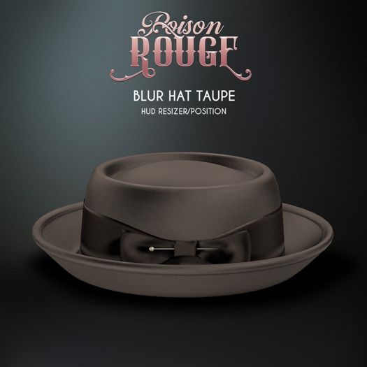 POISON ROUGE Blur Hat Taupe